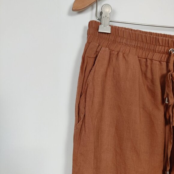 Koton Women's Pull-on Pants in Brown Size EU 38 Lightweight Summer Beach - Picture 3 of 10